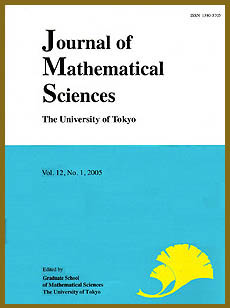 J. Math. Sci. Univ. Tokyo